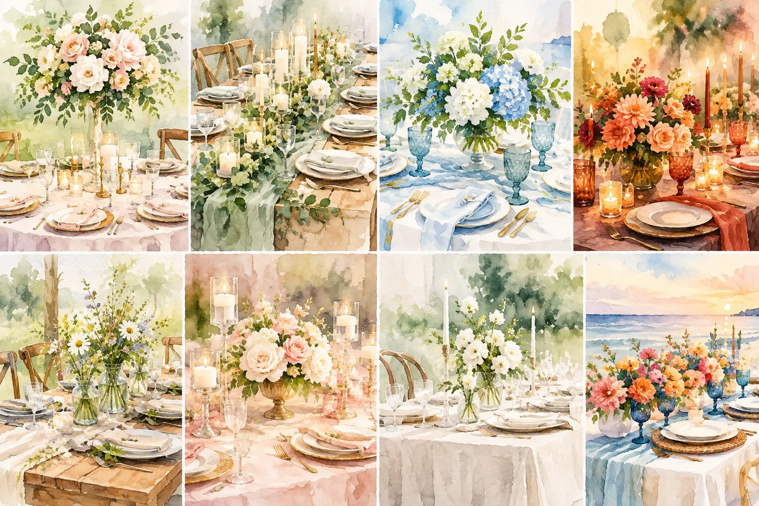10 Reception Tablescape Examples to Inspire You